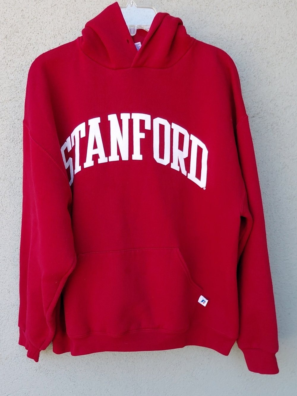 Russell Athletic Maroon Stanford Hoodie Sweatshirt Men's Large
